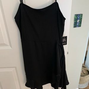 Black wrap dress, express, NWT